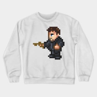 Chris Redfield Resident Evil Pixel Art Crewneck Sweatshirt